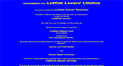 Desktop Screenshot of lutfiskloverslifeline.com